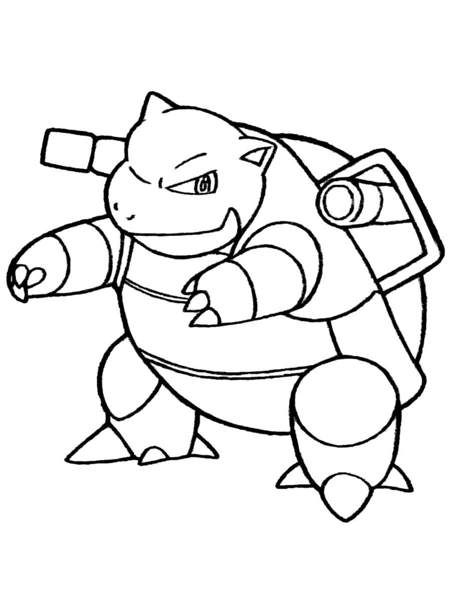 Desenho dePokémon Blastoise 5 para colorir