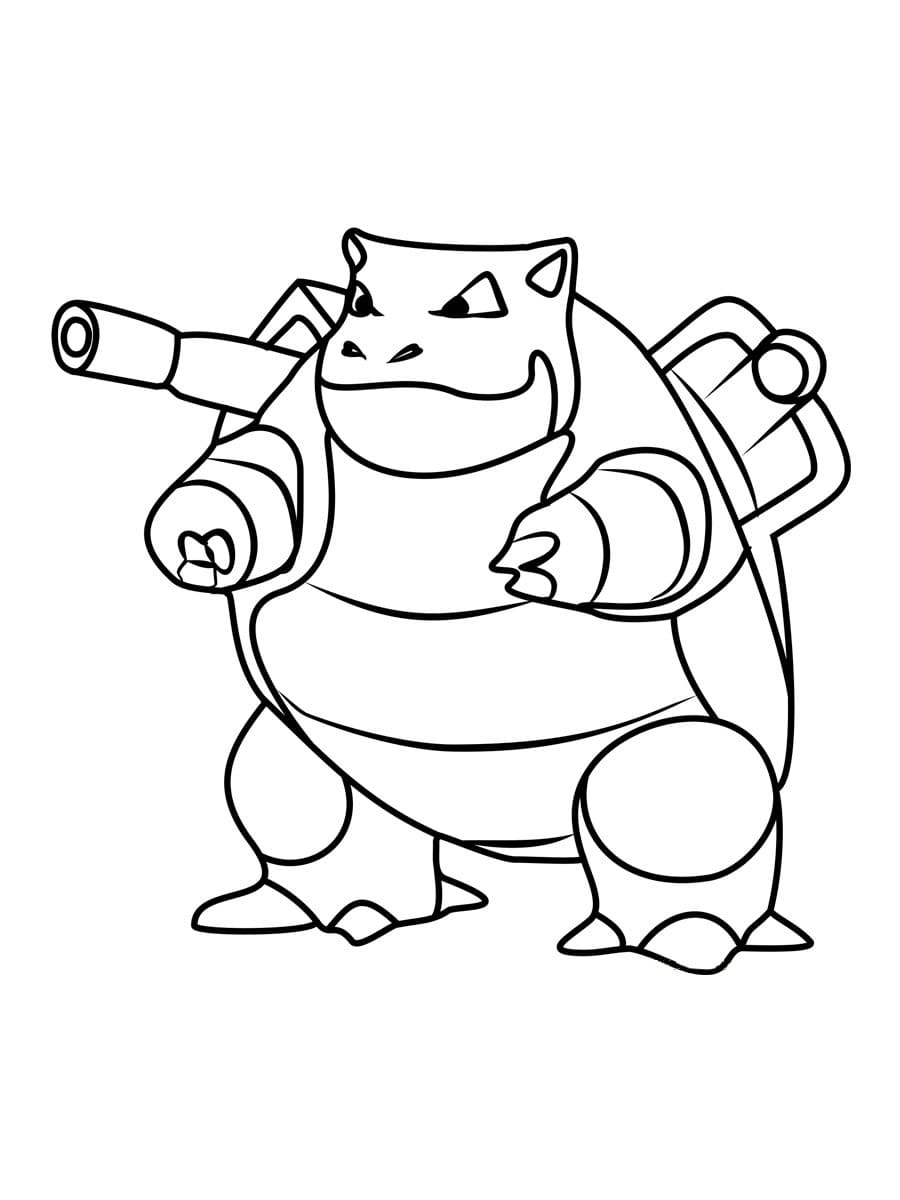 Desenho dePokémon Blastoise 6 para colorir