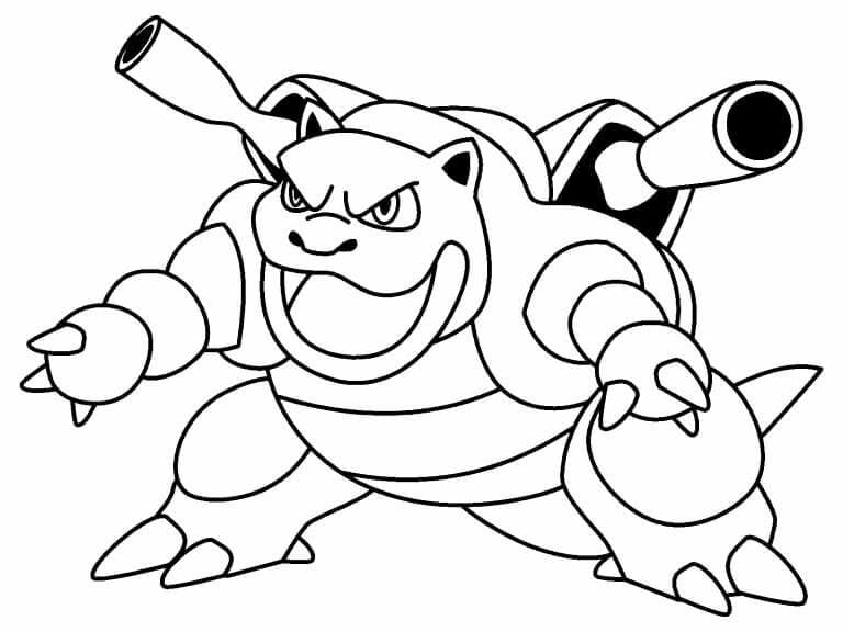 Desenho dePokemon Blastoise para colorir