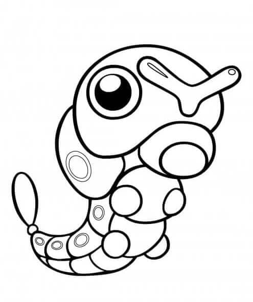 Desenho dePokemon Caterpie para colorir