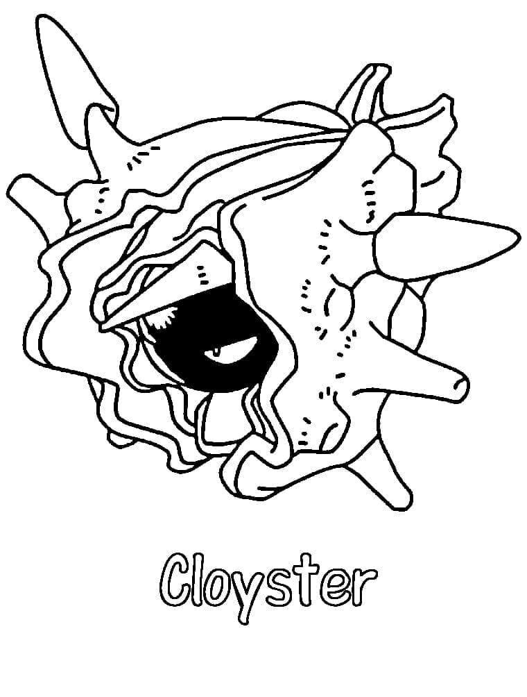 Desenhos de Cloyster para colorir