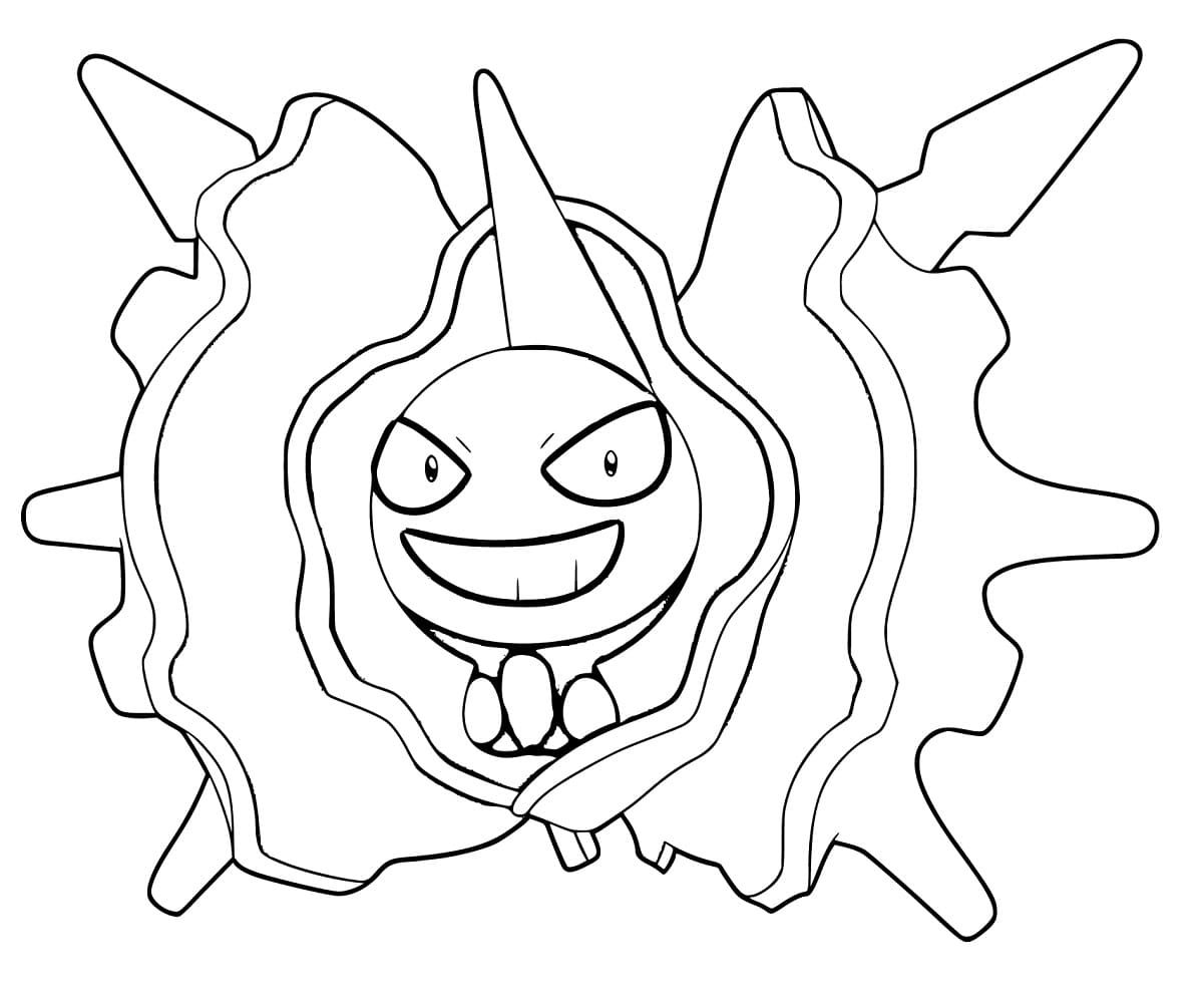 Desenho dePokemon Cloyster para colorir