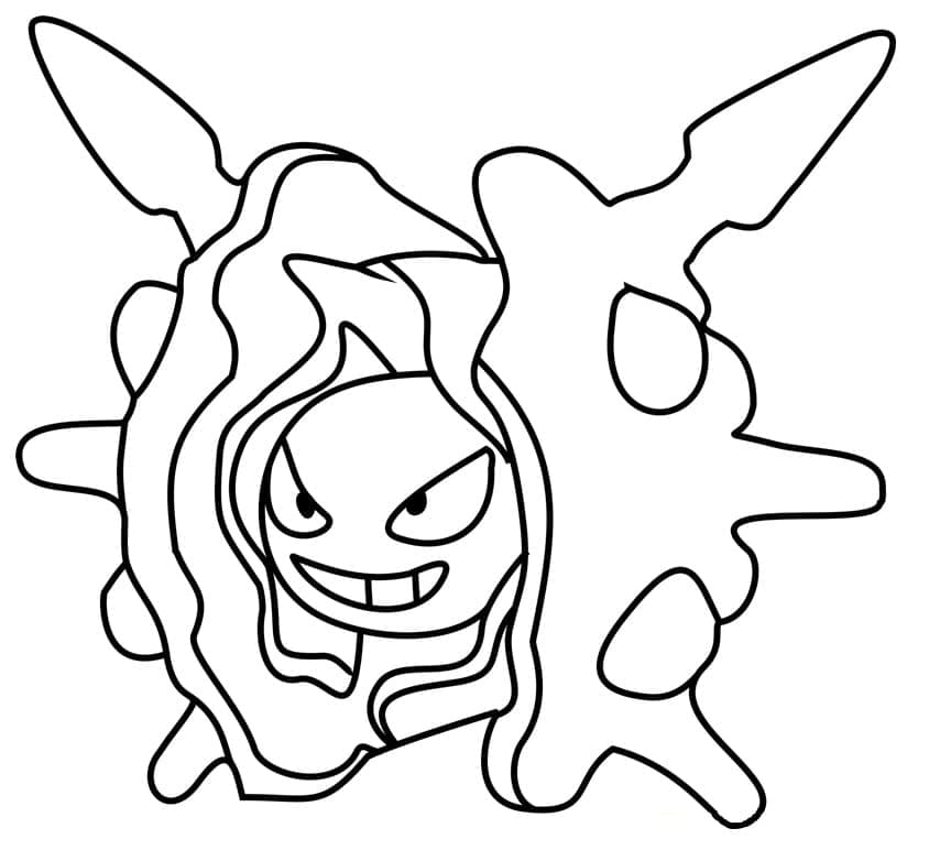 Desenho dePokemon Cloyster Para Crianças para colorir