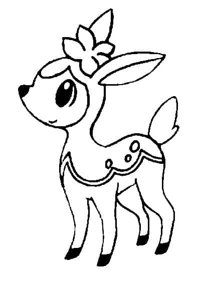 Desenho dePokémon Deerling para colorir