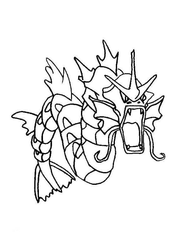 Desenho dePokemon Gyarados Grátis para colorir