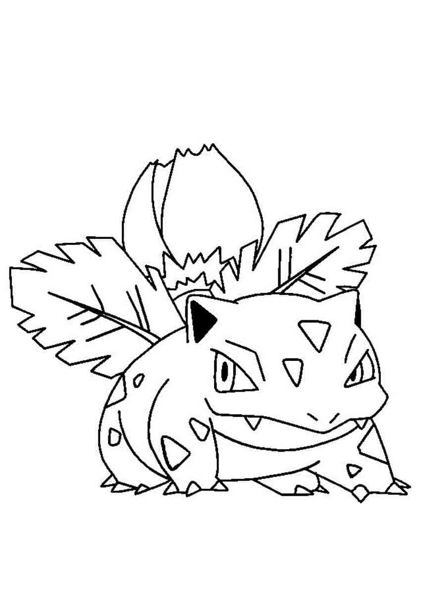 Desenho dePokemon Ivysaur Grátis Para Crianças para colorir