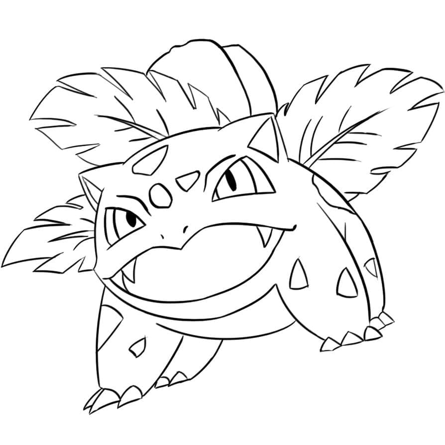 Desenhos de Ivysaur (Pokemon) para colorir