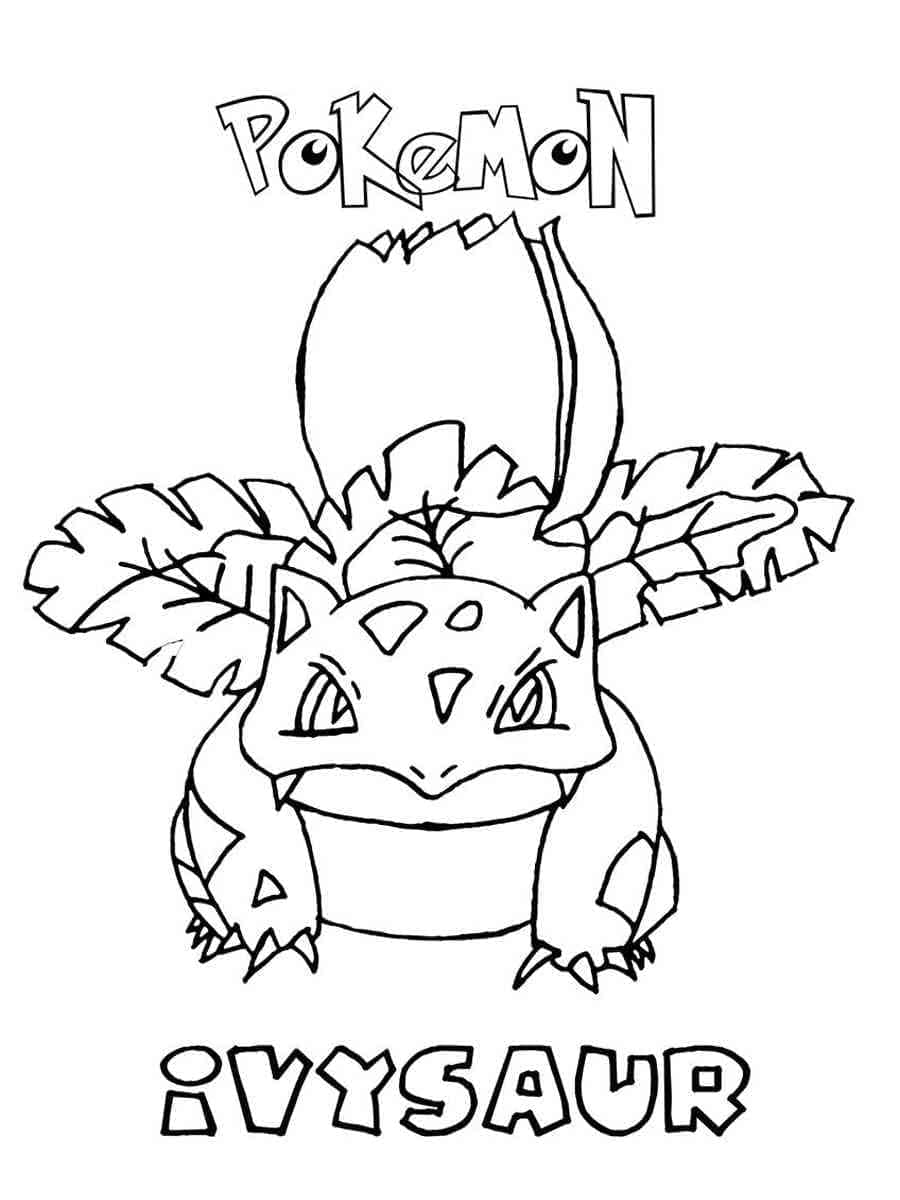 Desenho dePokemon Ivysaur Para Crianças para colorir