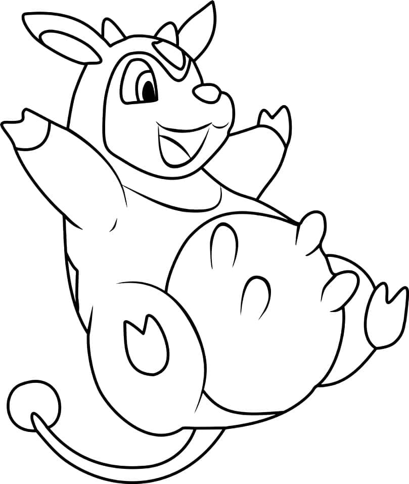 Desenho dePokémon Miltank Grátis Para Criancas para colorir