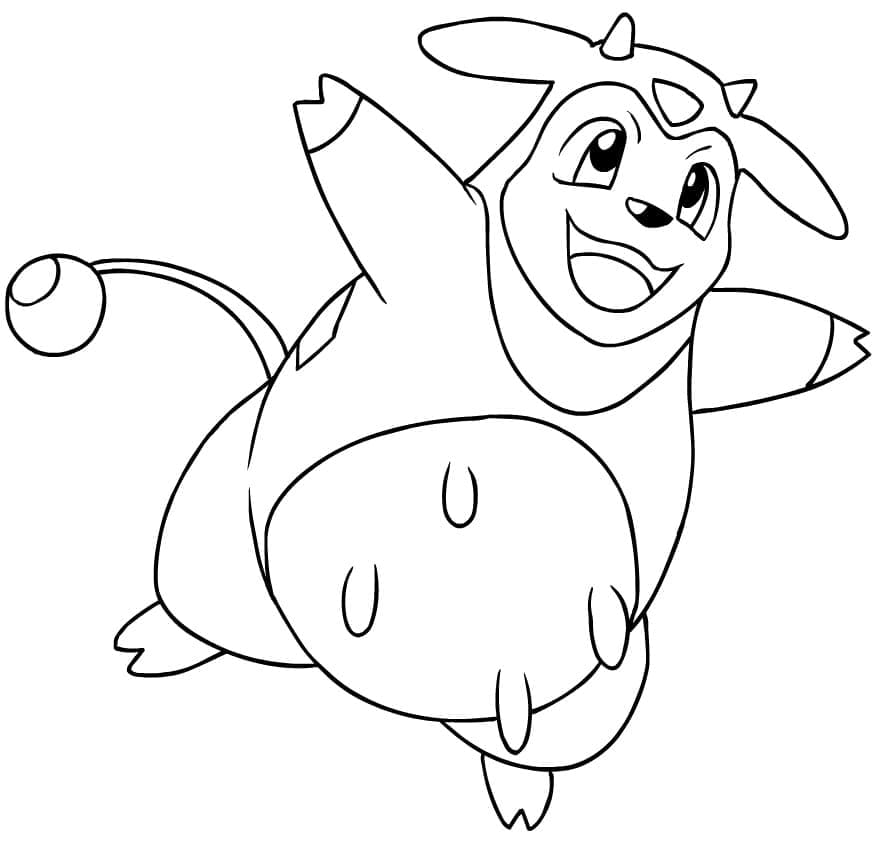 Desenho dePokémon Miltank para colorir