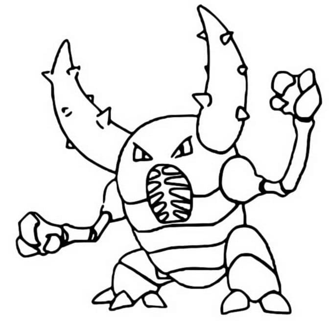 Desenho dePokémon Pinsir para colorir