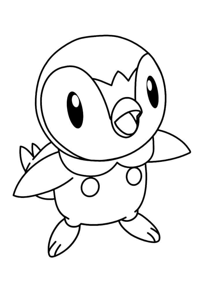 Desenhos de Piplup para colorir