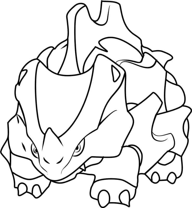 Desenho dePokémon Rhyhorn para colorir