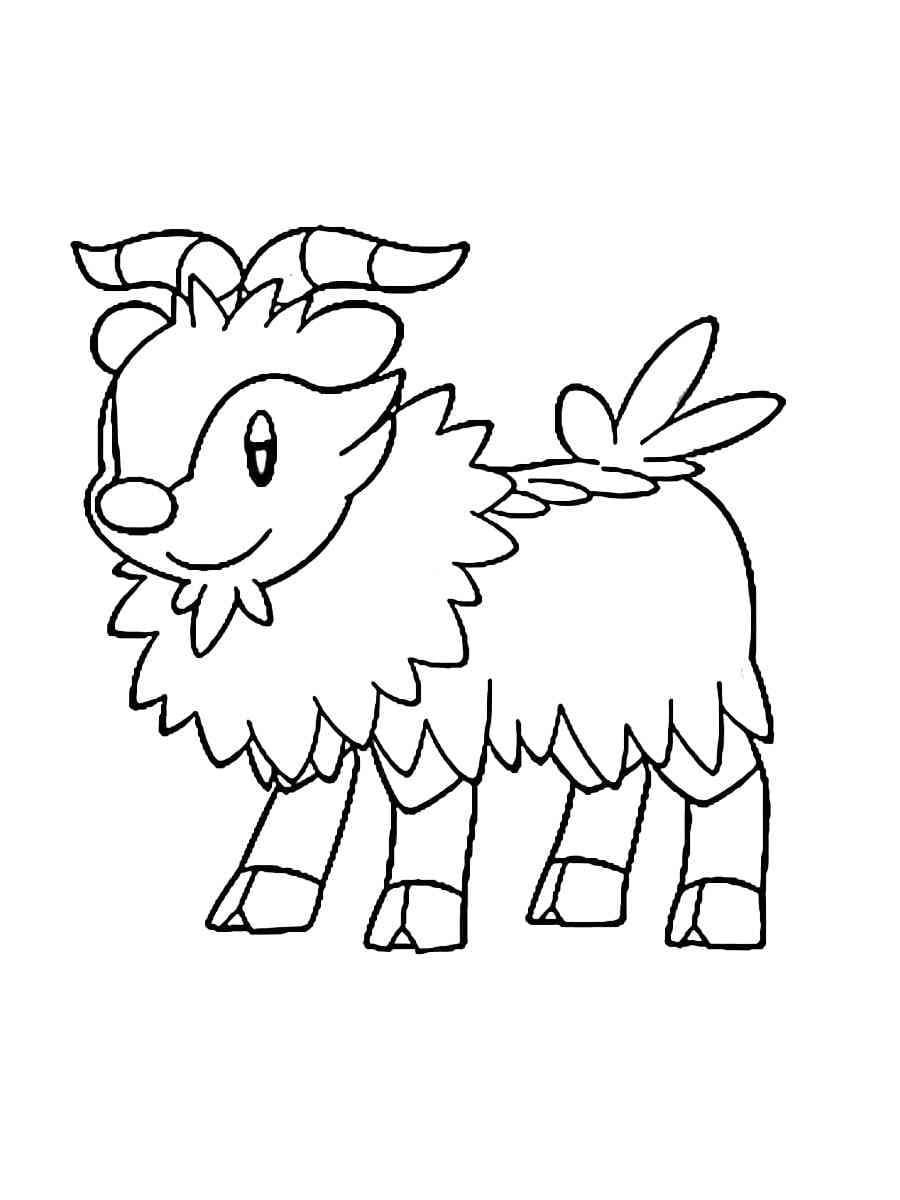 Desenho dePokémon Skiddo Grátis para colorir