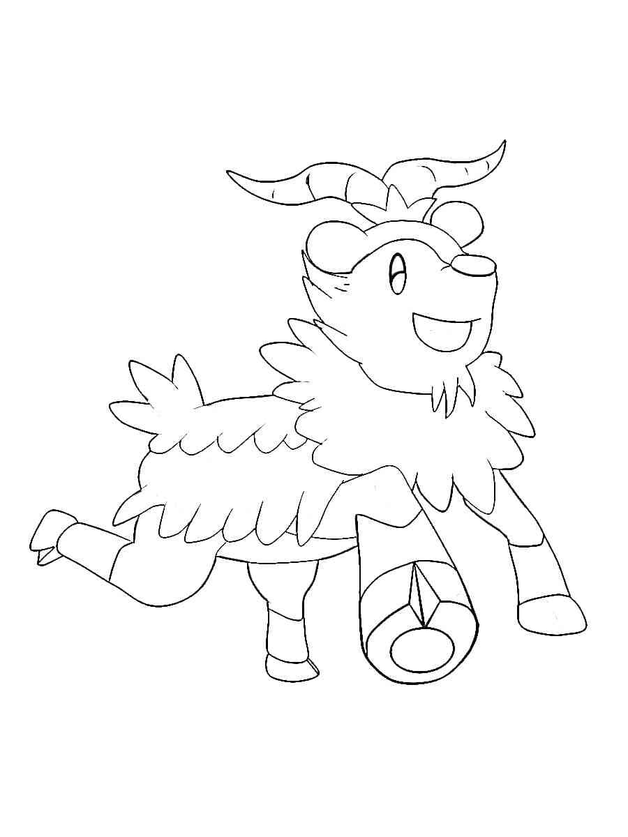 Desenho dePokémon Skiddo para colorir