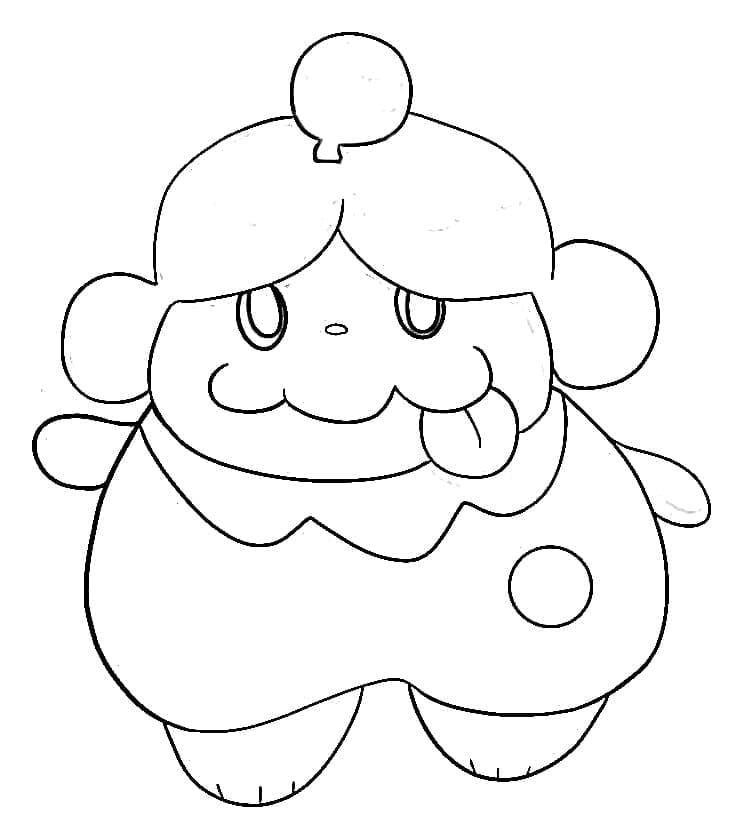 Desenho dePokémon Slurpuff Grátis para colorir