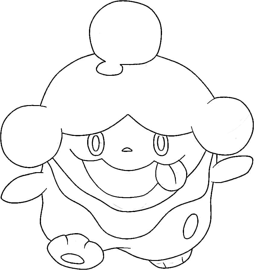 Desenho dePokémon Slurpuff para colorir