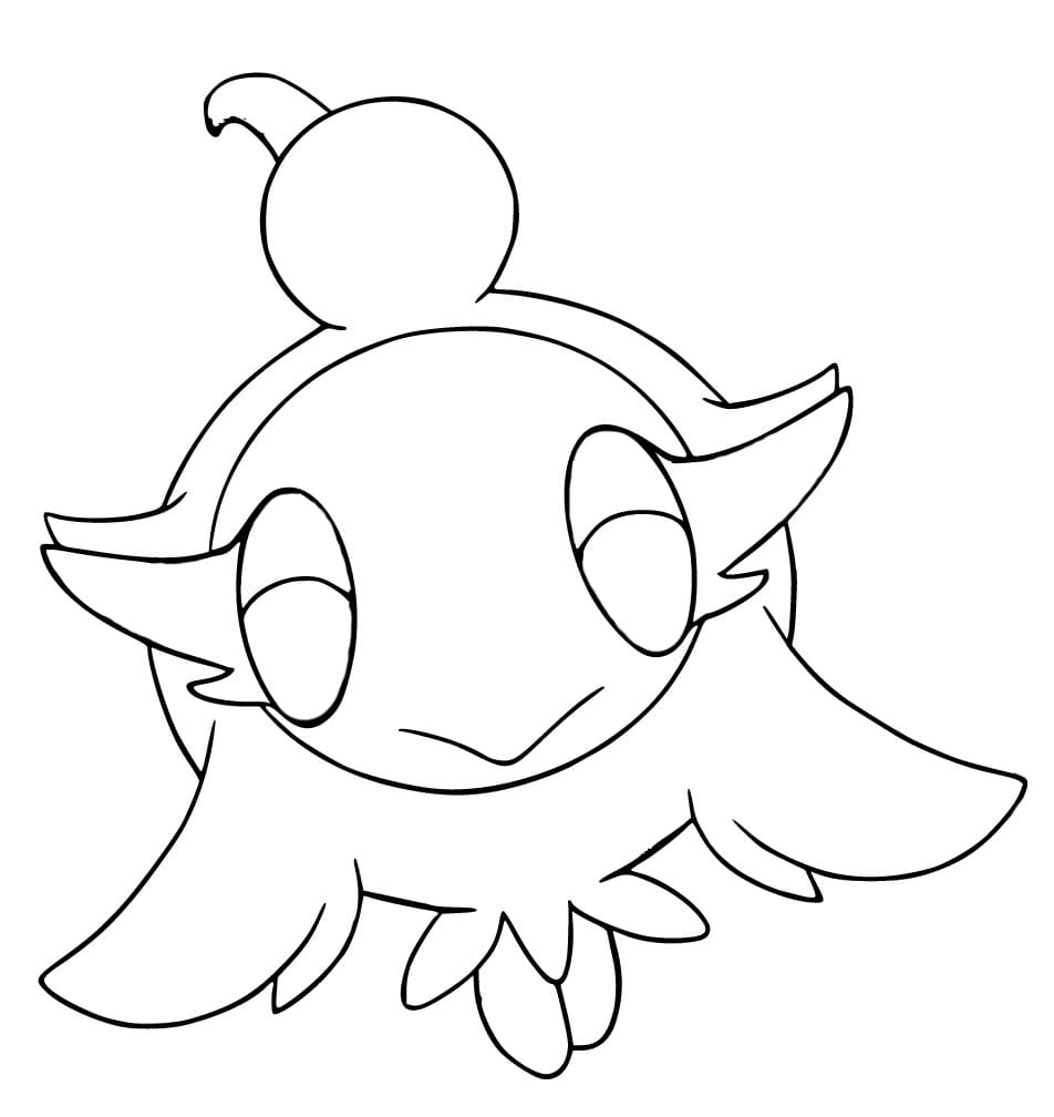 Desenho dePokémon Spritzee Sorridente para colorir