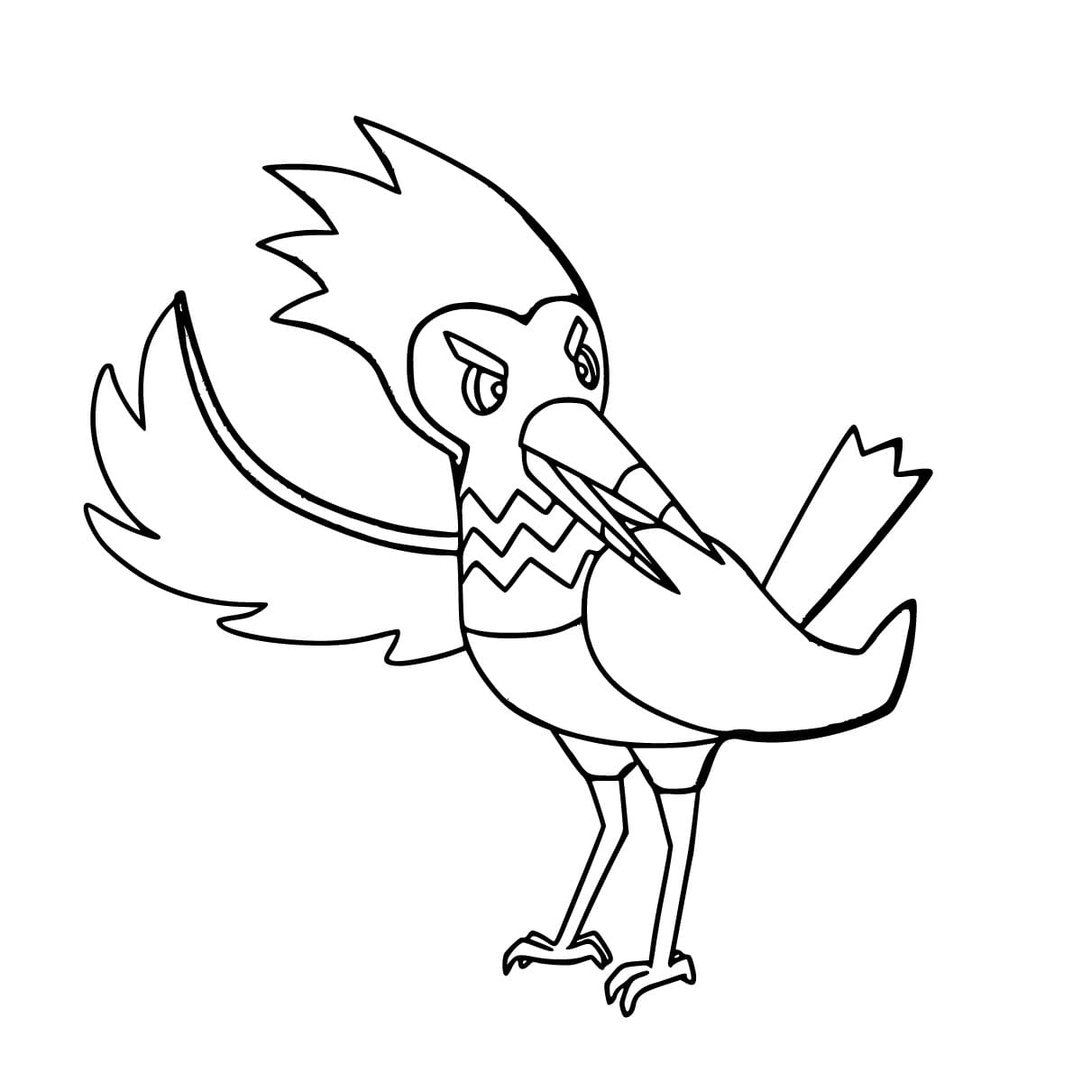 Desenho dePokémon Trumbeak Grátis para colorir