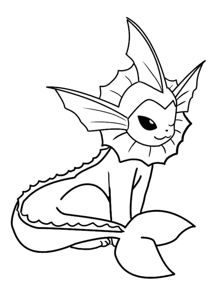 Desenho dePokémon Vaporeon Grátis para colorir