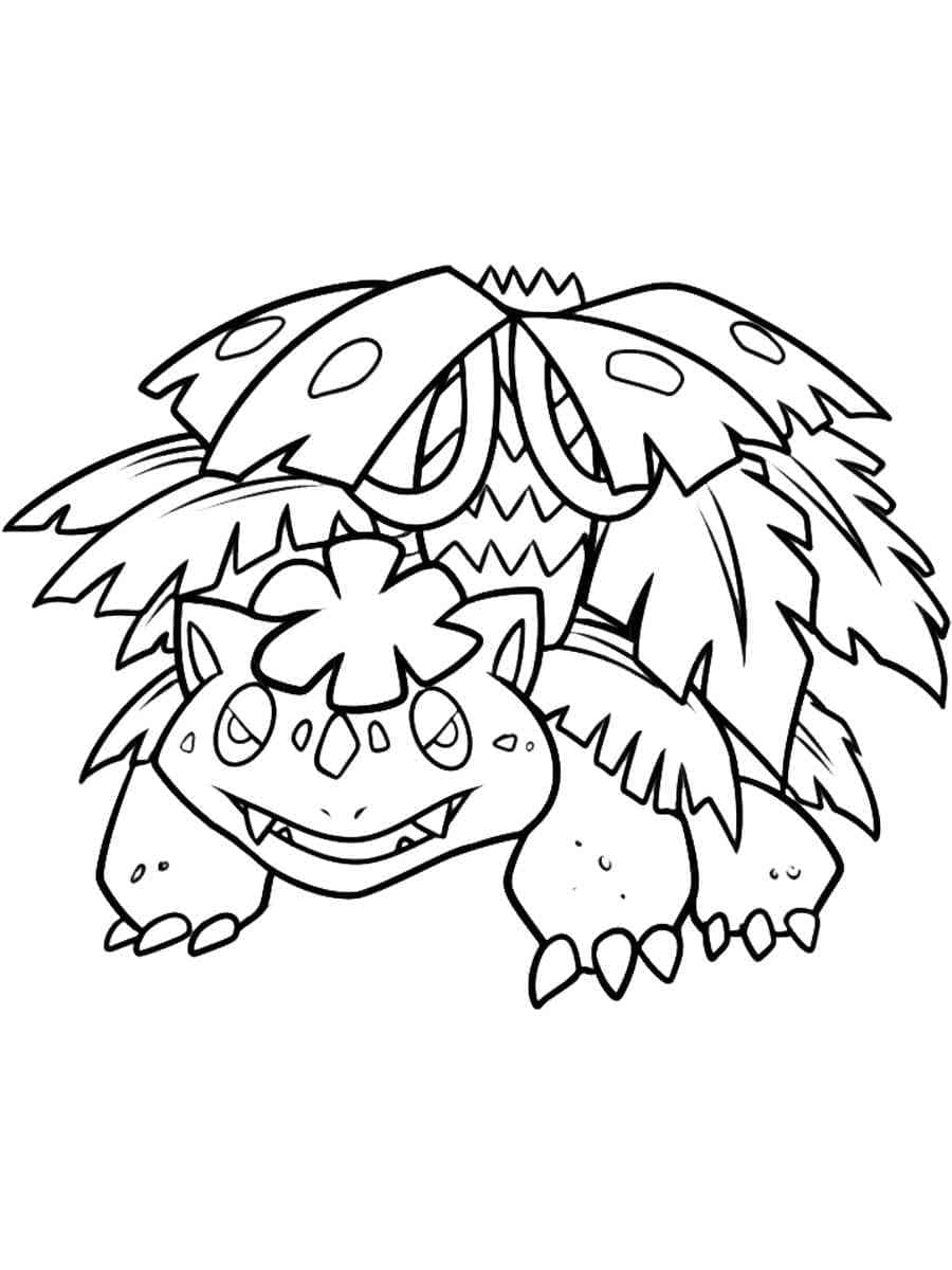 Desenho dePokemon Venusaur Imprimível para colorir