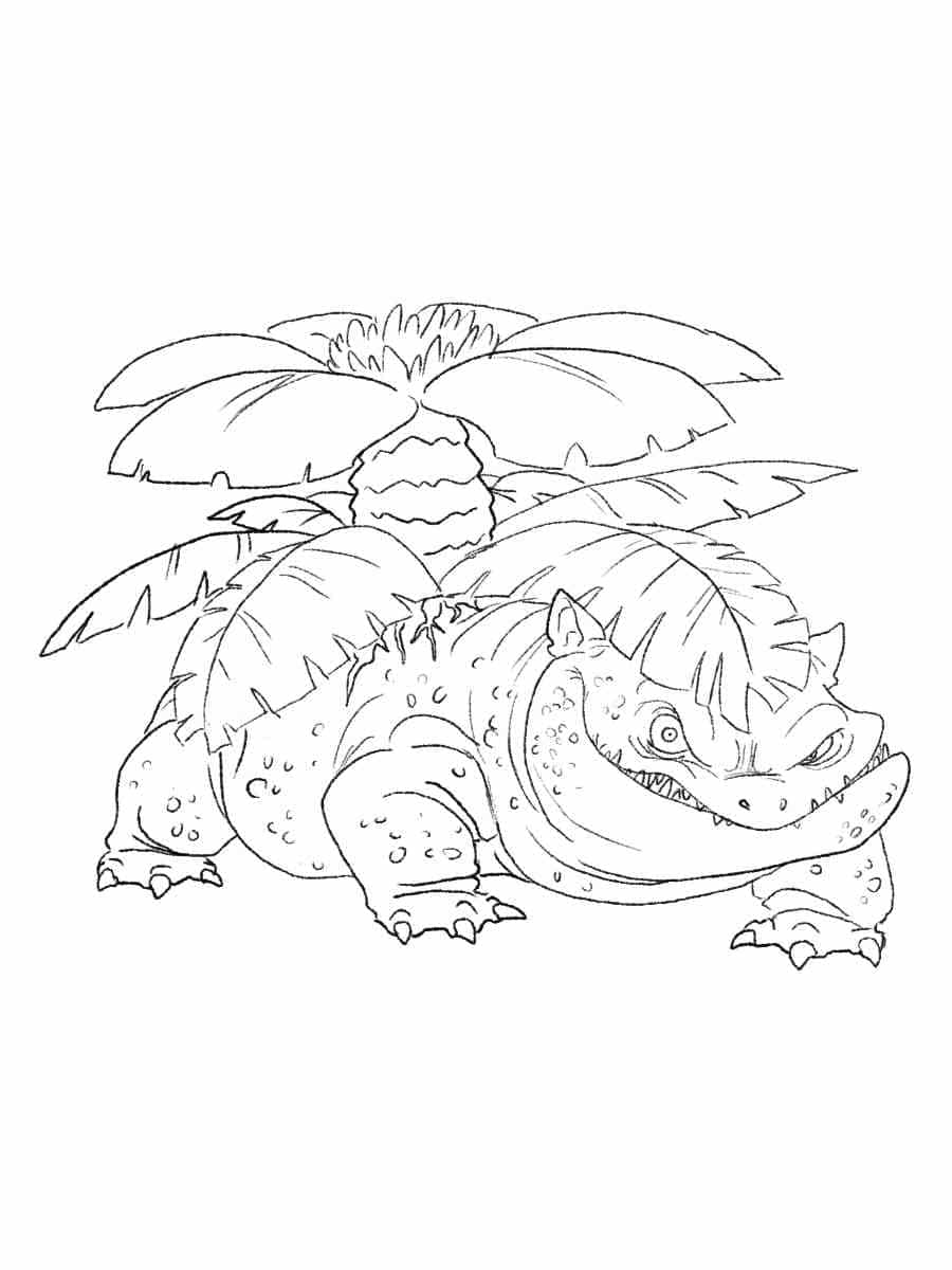 Desenho dePokemon Venusaur Para Crianças para colorir