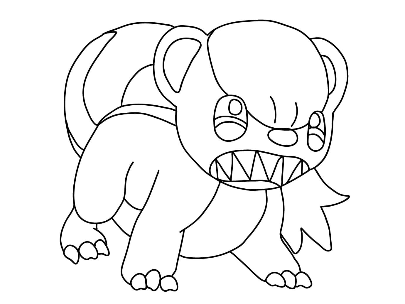 Desenho dePokémon Yungoos Para Crianças para colorir