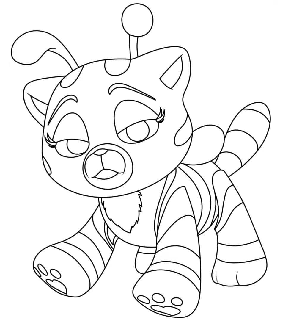 Desenho dePoppy Playtime Cat Bee para colorir