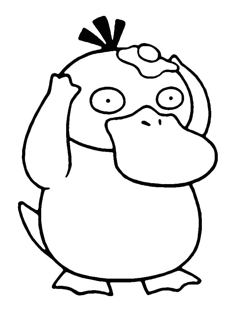 Desenho dePsyduck Engraçado para colorir