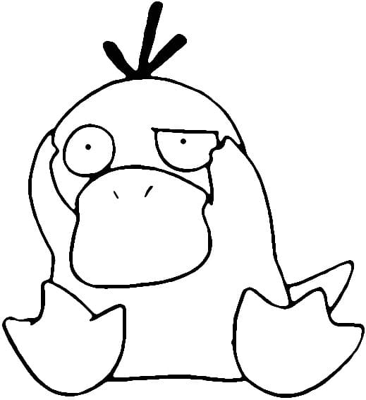 Desenho dePsyduck Grátis Para Crianças para colorir