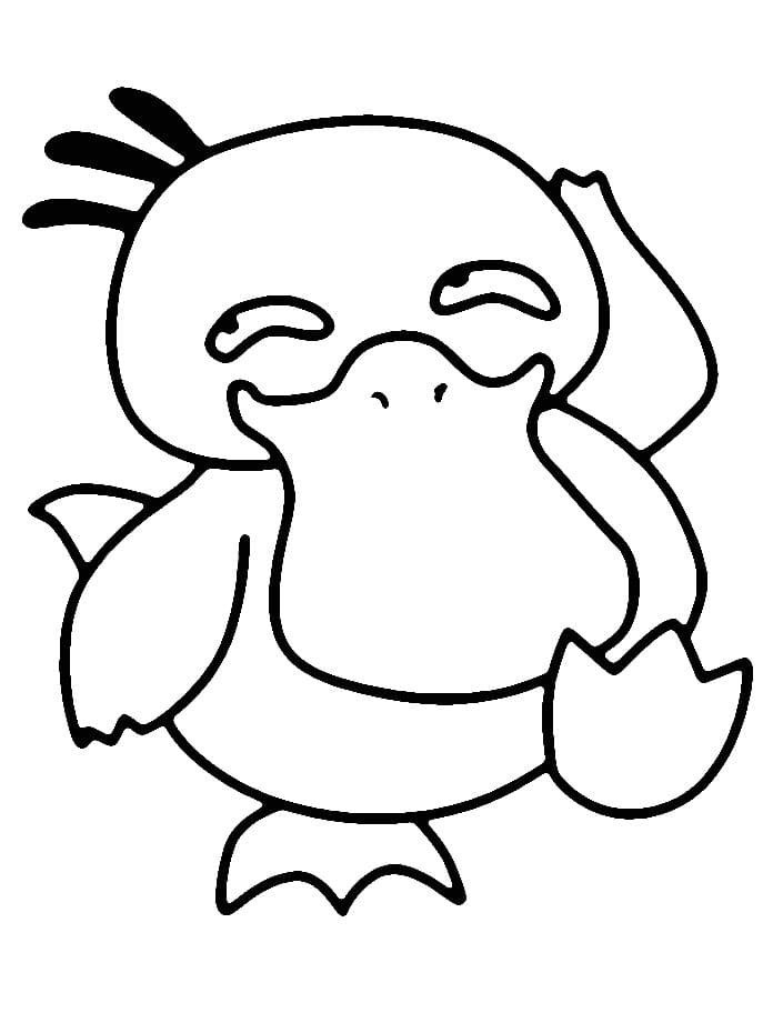 Desenho dePsyduck Hilário para colorir