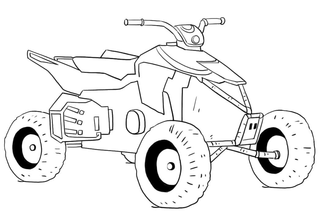 Desenho deQuadriciclo Grátis Para Crianças para colorir