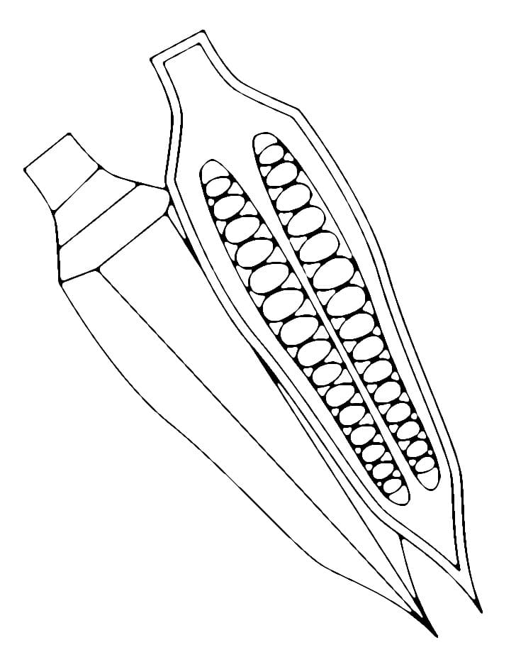 Desenho deQuiabo 1 para colorir