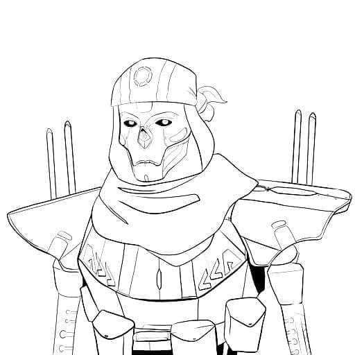 Desenho deRevenant Apex Legends para colorir