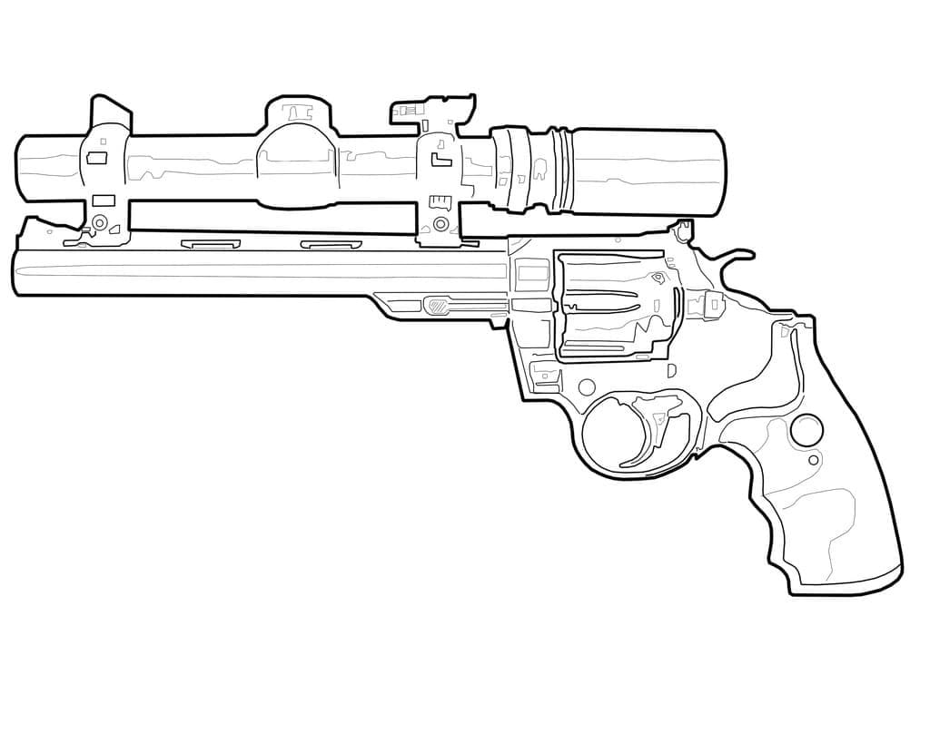 Desenho deRifle de Atirador Nerf para colorir