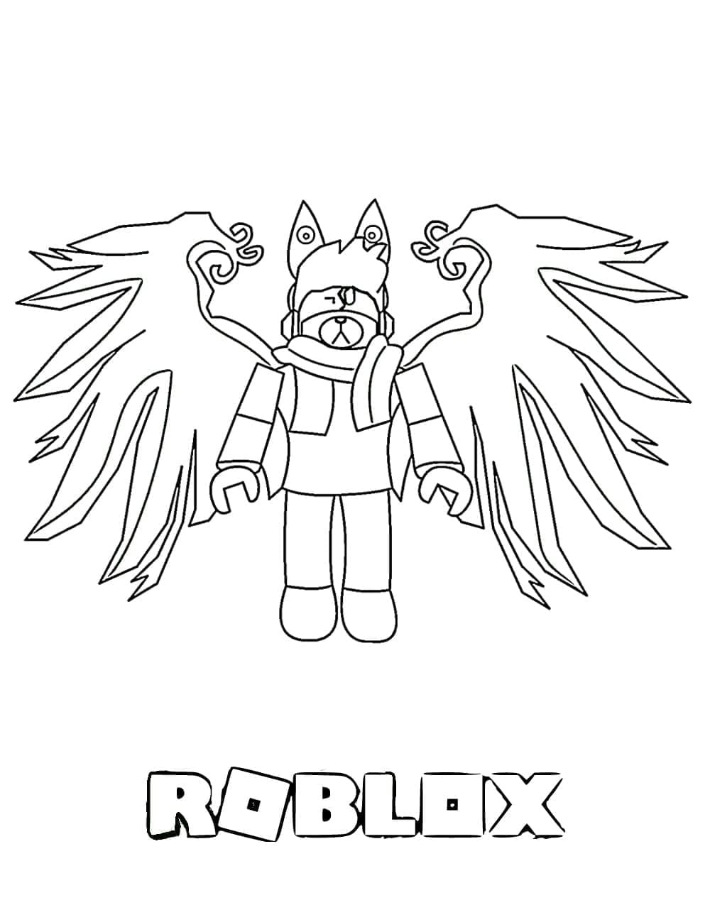 Desenho deRoblox Imprimível para colorir