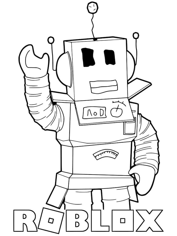 Desenho deRobô Roblox para colorir