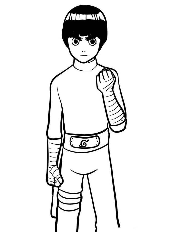 Desenho deRock Lee de Naruto Shippuden para colorir