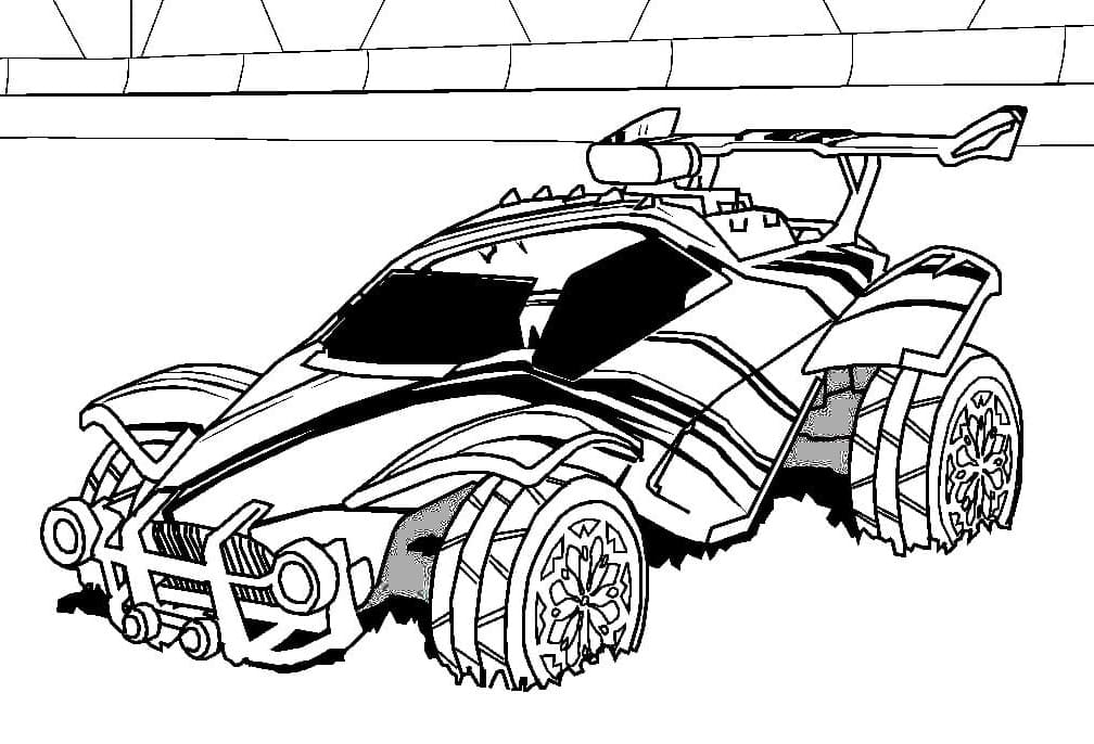 Desenho deRocket League Carro para colorir