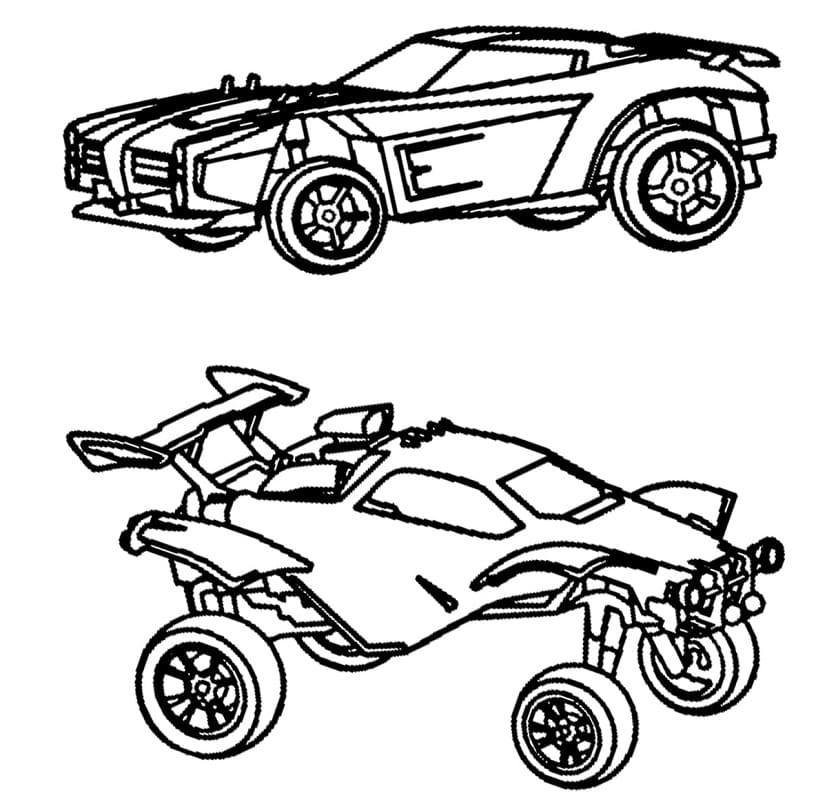 Desenho deRocket League Carros para colorir