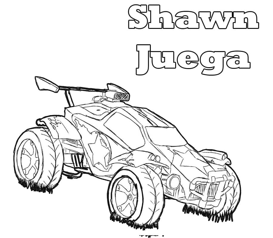 Desenho deRocket League Shawn Juega para colorir