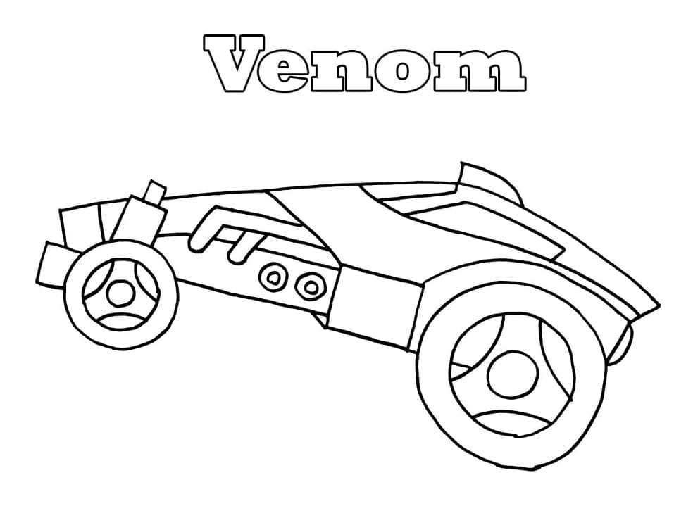 Desenho deRocket League Venom para colorir