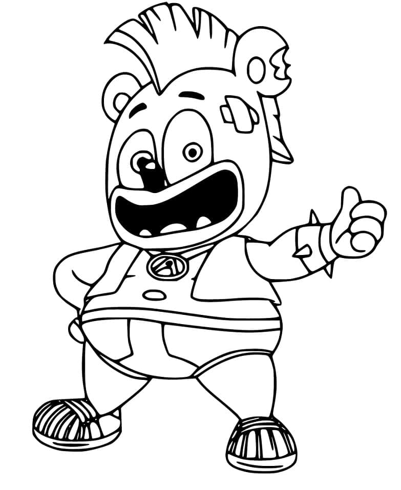 Desenho deRockstar Gummibär para colorir