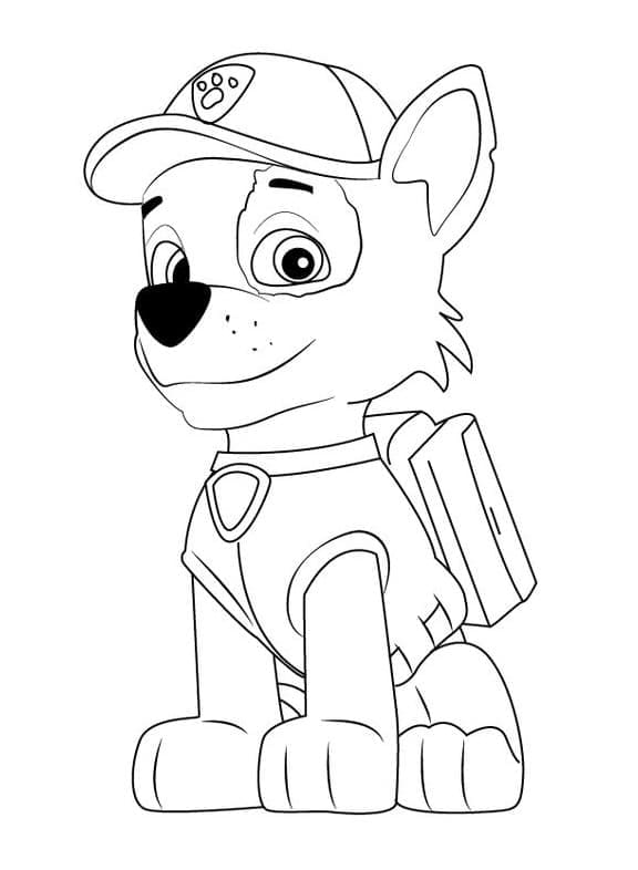 Desenho deRocky Fofo para colorir