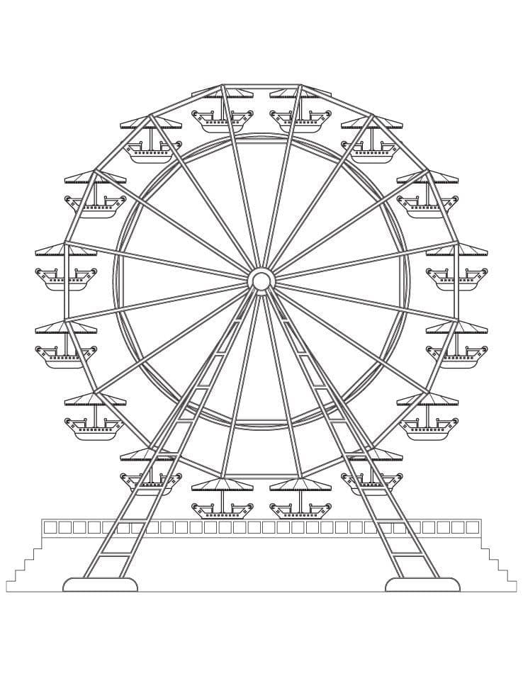 Desenho deRoda Gigante 2 para colorir