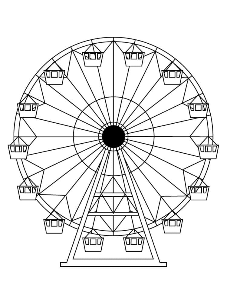 Desenho deRoda Gigante 3 para colorir