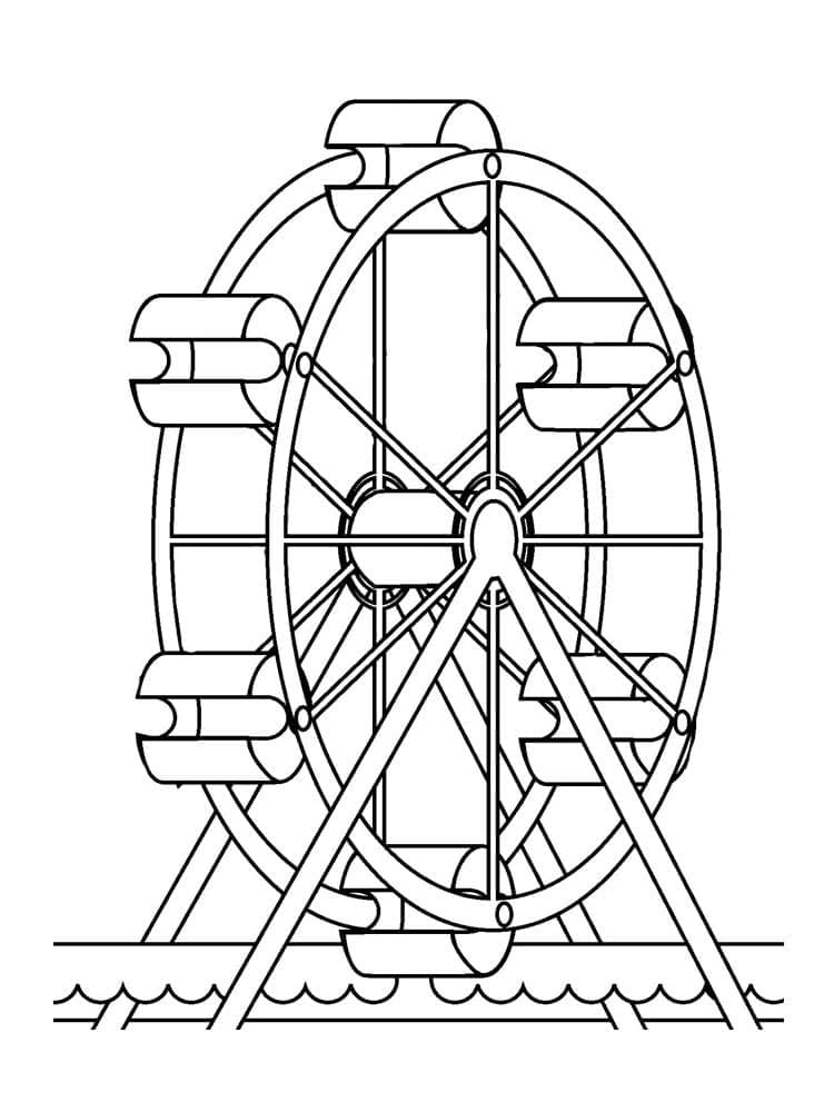 Desenho deRoda Gigante 4 para colorir