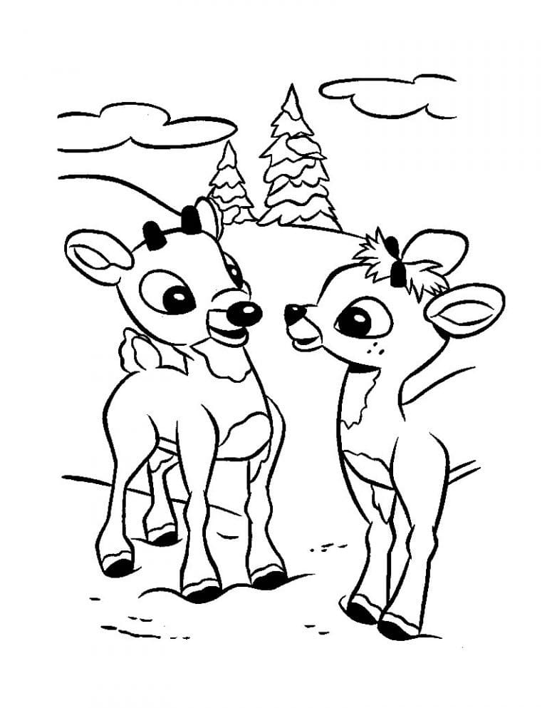 Desenho de Rudolph 11 para colorir