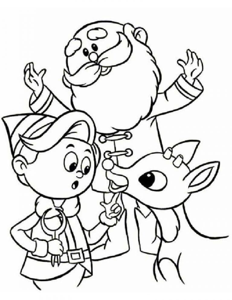 Desenho de Rudolph 6 para colorir