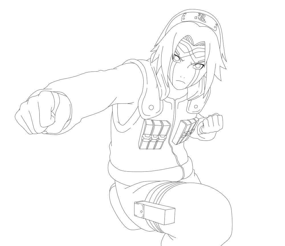 Desenho deSakura Haruno 10 para colorir